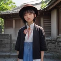 免费韩剧古装剧《王的季节》剧照，身着华服的王储站在宫廷回廊，灯光金黄庄重
